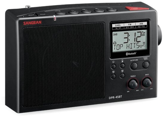 Sangean Radio DAB+, AM, FM DAB+, Bluetooth Zwart van Sangean — afbeelding 4