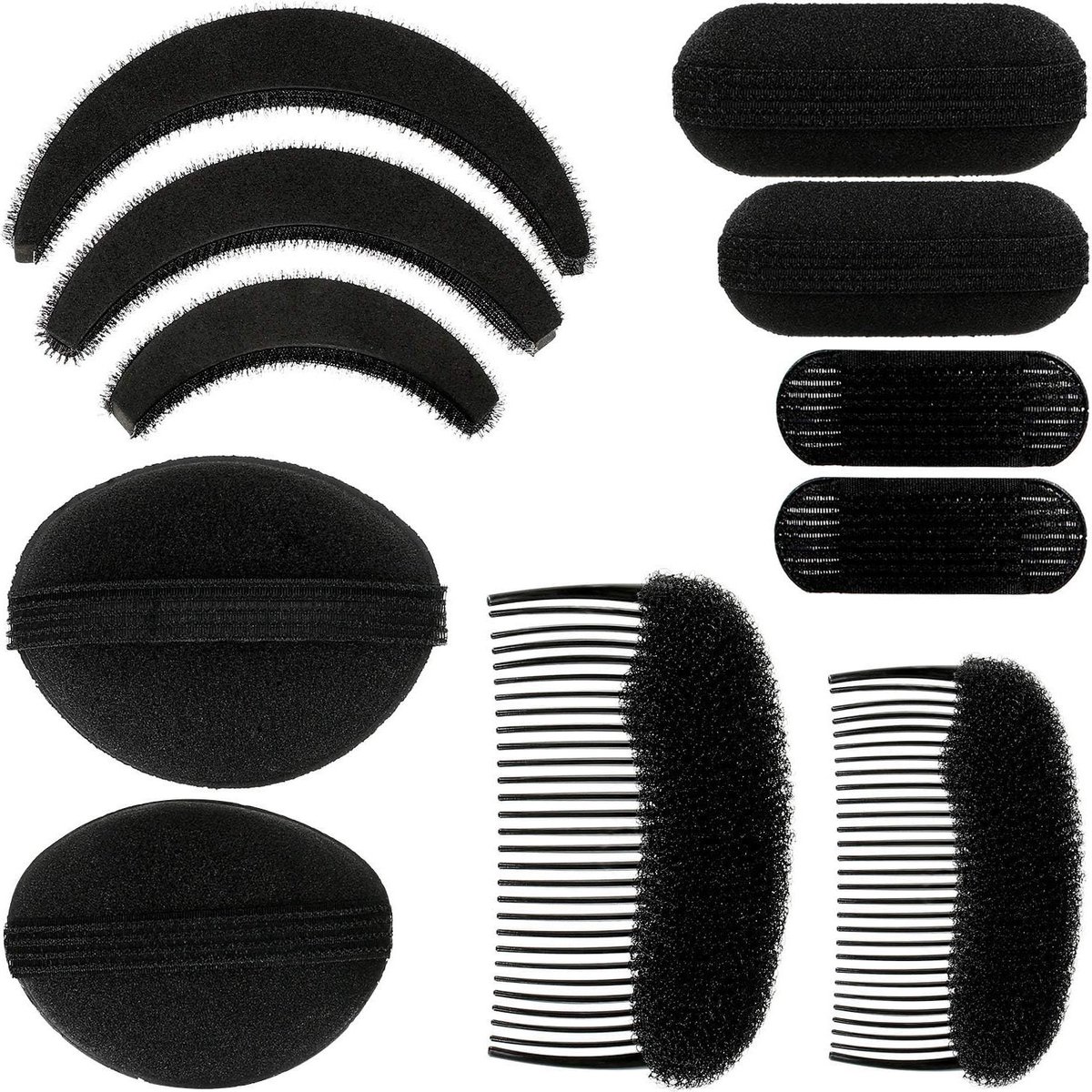 Spons volume haar set met 11 stuks voor haarstyling en DIY kapsels