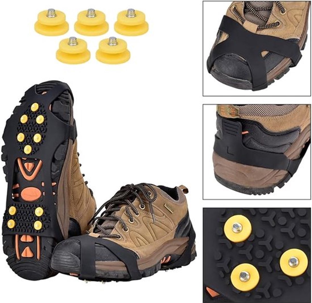 Candala IJs Sneeuw Grips Over Schoenen/Boot Tractie Cleat Spikes Antislip Schoeisel