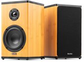 Draadloze speakers - Audizio BS20 speakerset - Luidspreker boxen met Bluetooth - Oplaadbare accu - Bamboe