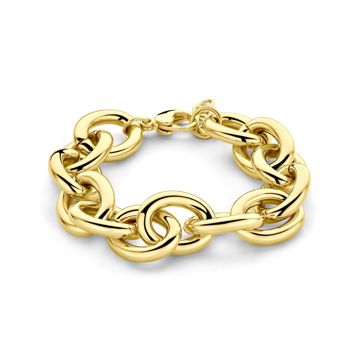 Edelstalen armband ion plating 16 mm 18 + 2 cm - 6506154