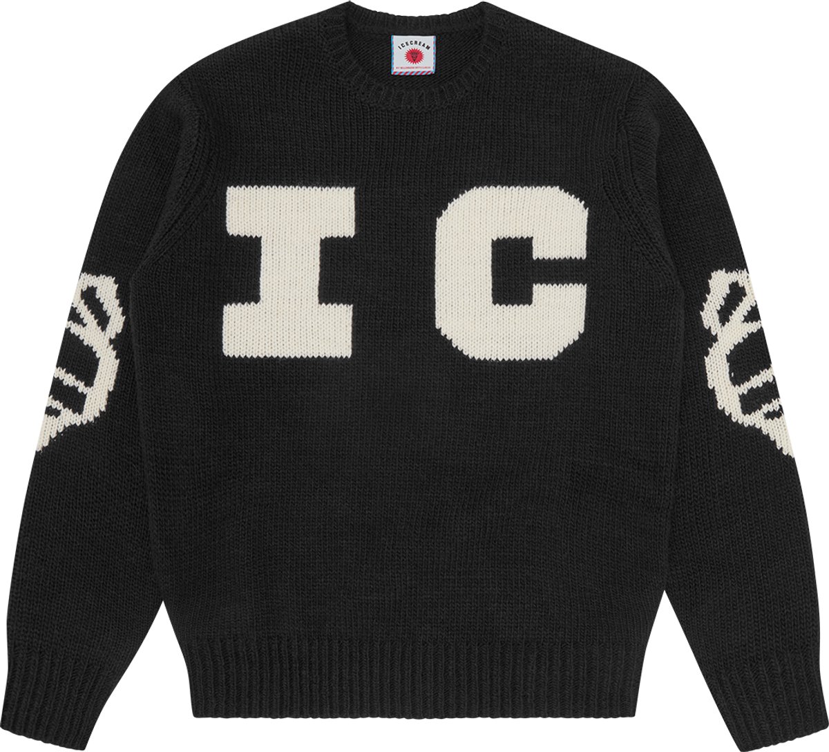Trui met ronde hals Icecream Knitted Dog