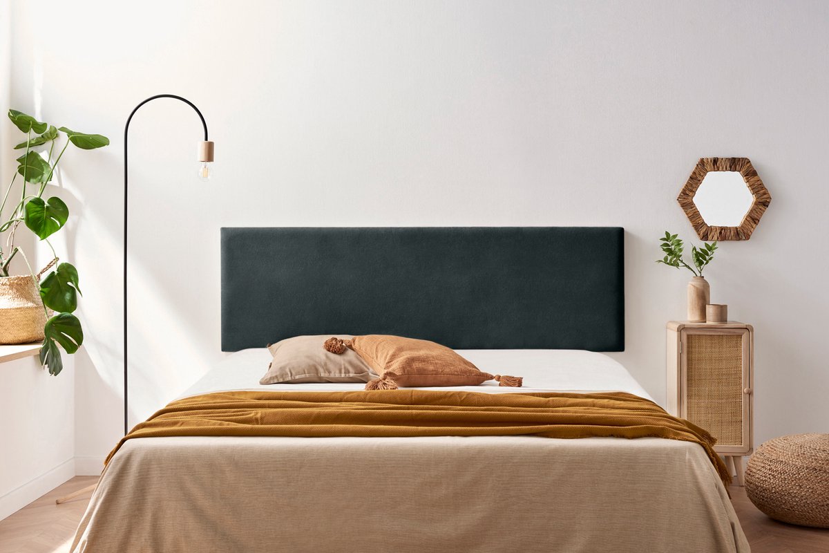 Moonia Hoofdbord - Aqualine - Minimalistisch - Chocolade - Duurzaam en Eenvoudig - Hoogwaardige Bekleding