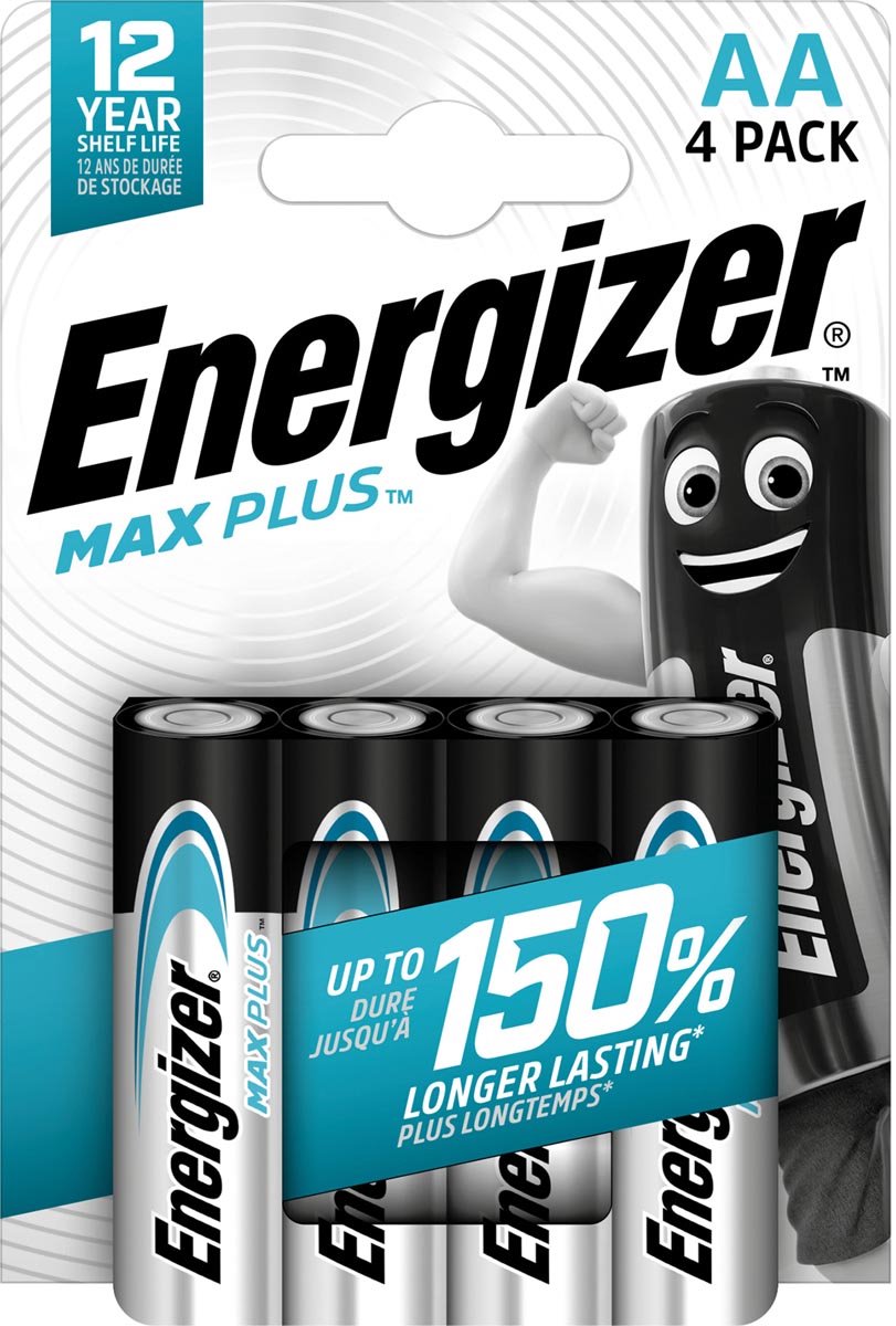 Energizer Max Plus AA4 Wegwerpbatterij AA Alkaline
