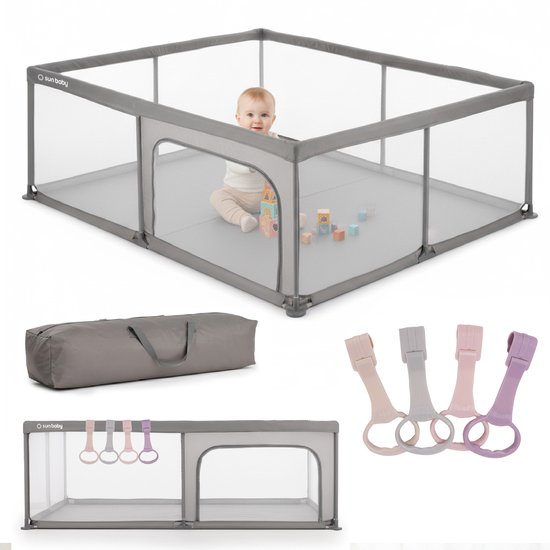 sun baby Kinderbox met roze handvat 150x200