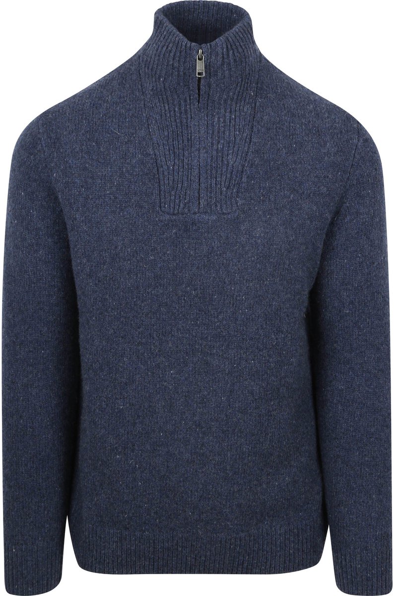 McGregor Half Zip Trui Lamswol Blend Navy - Maat M - Heren - Pullovers
