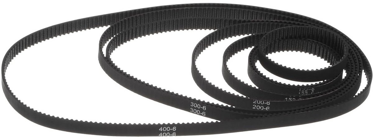 Set Gesloten Tandriemen voor 3D-Printers - Diverse Lengtes en 6mm Breedte
