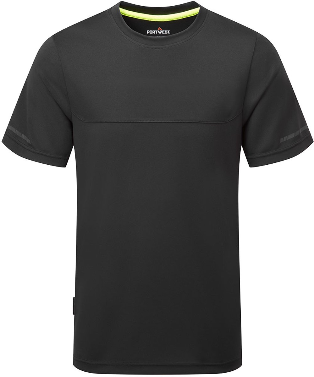 Portwest EV4 lichtgewicht T-shirt Korte Mouw EV411 - Zwart - XXL