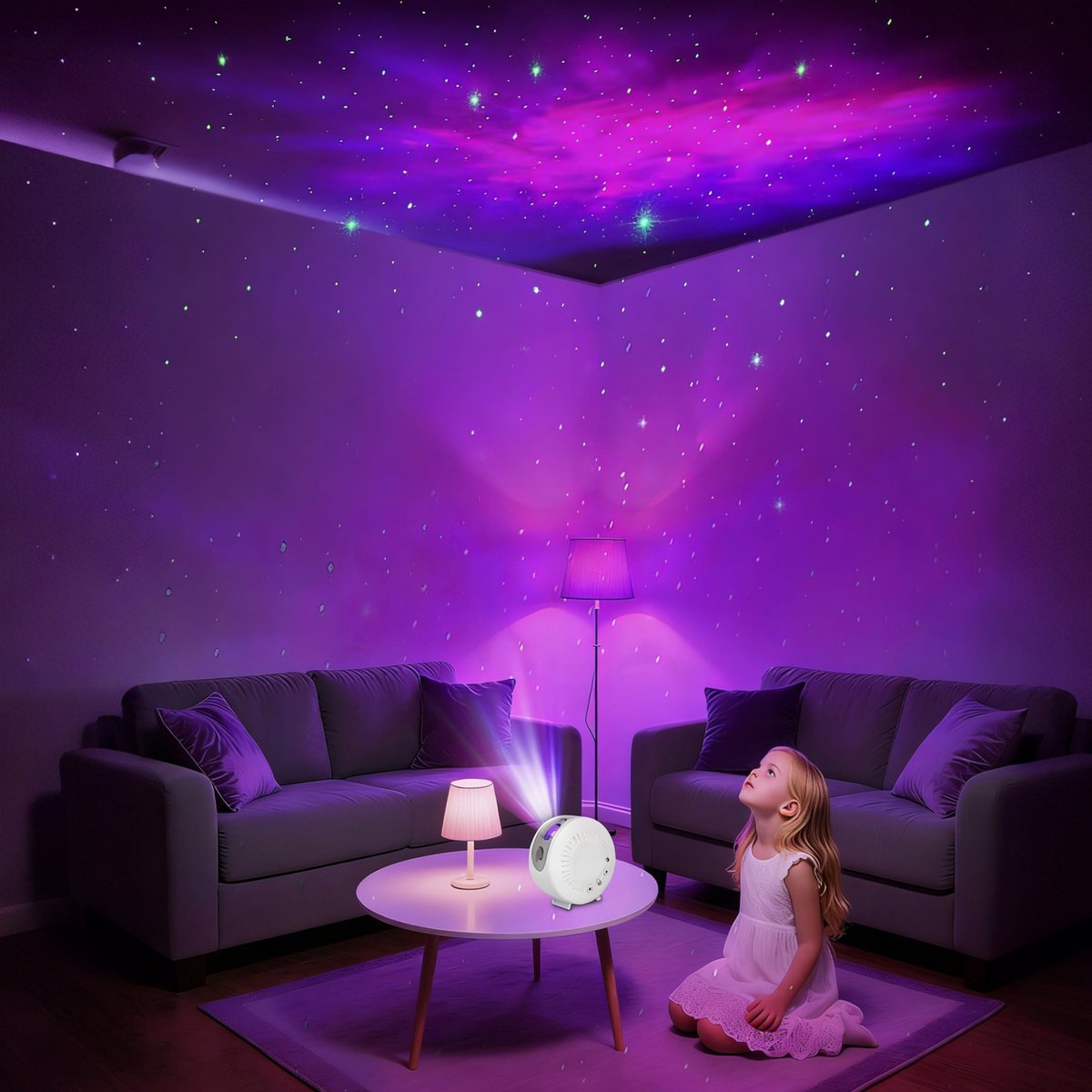 YONO Sterren Projector - Sterrenhemel Projector - Galaxy - Heelal Nacht Lamp met Afstandsbediening – foto 5