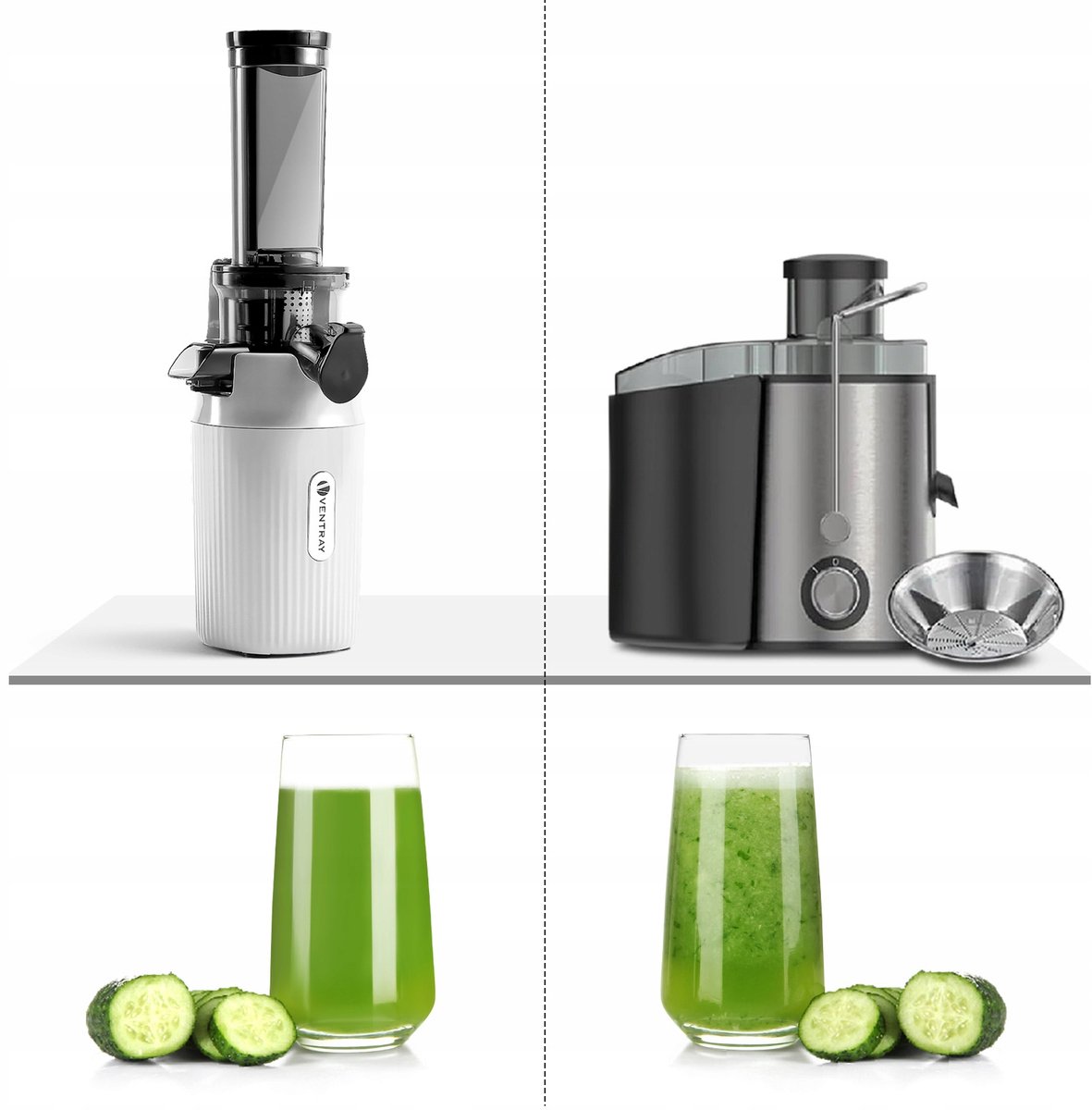 Ventray Essential Ginnie Juicer - compacte slowjuicer thumbnail 6