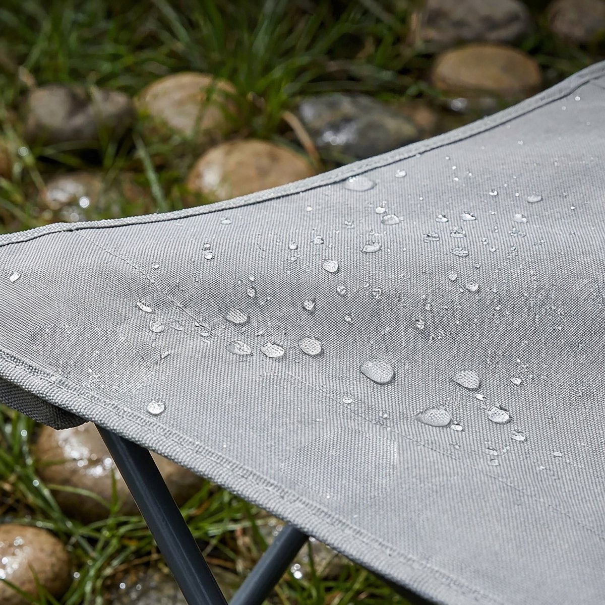 Campingstoel - 2 stuks - opvouwbaar - met bekerhouder - grijs — cadeau in Sport & Outdoor - foto 6
