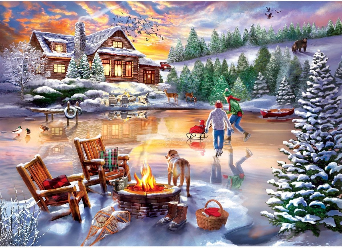 Master Pieces Time Away – An Evening Skate – 1,000 pieces.