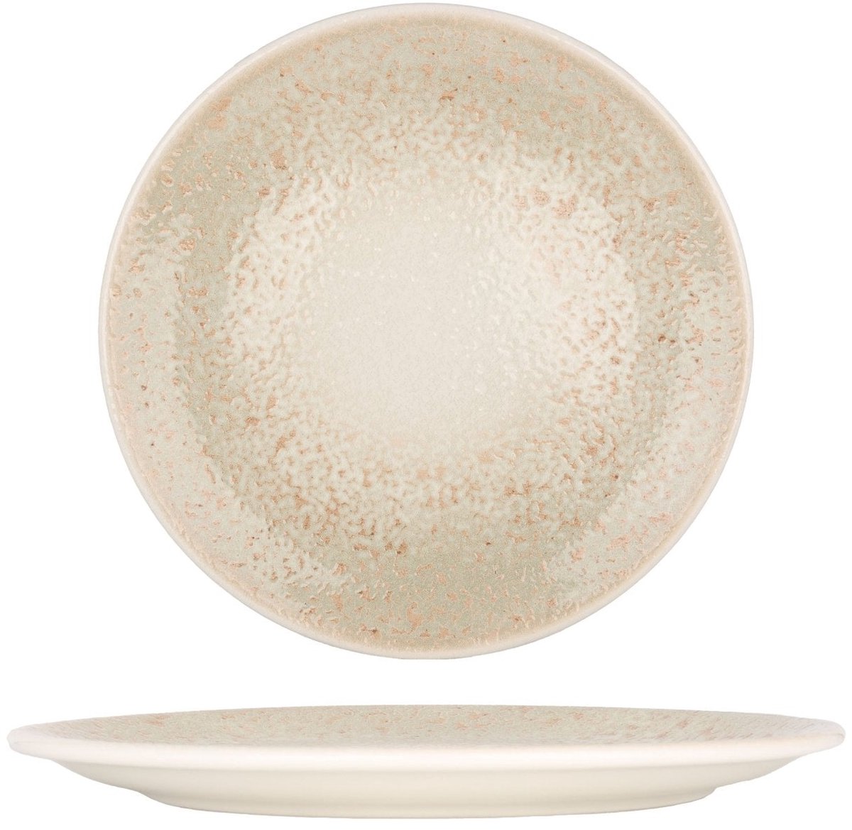 By Bone Dinerbord - Natura - Porselein - 27 cm - set van 6