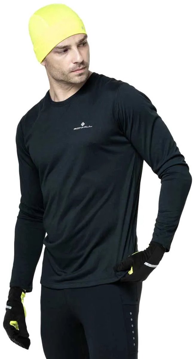 Ronhill Core T-shirt Met Lange Mouwen Zwart L Man