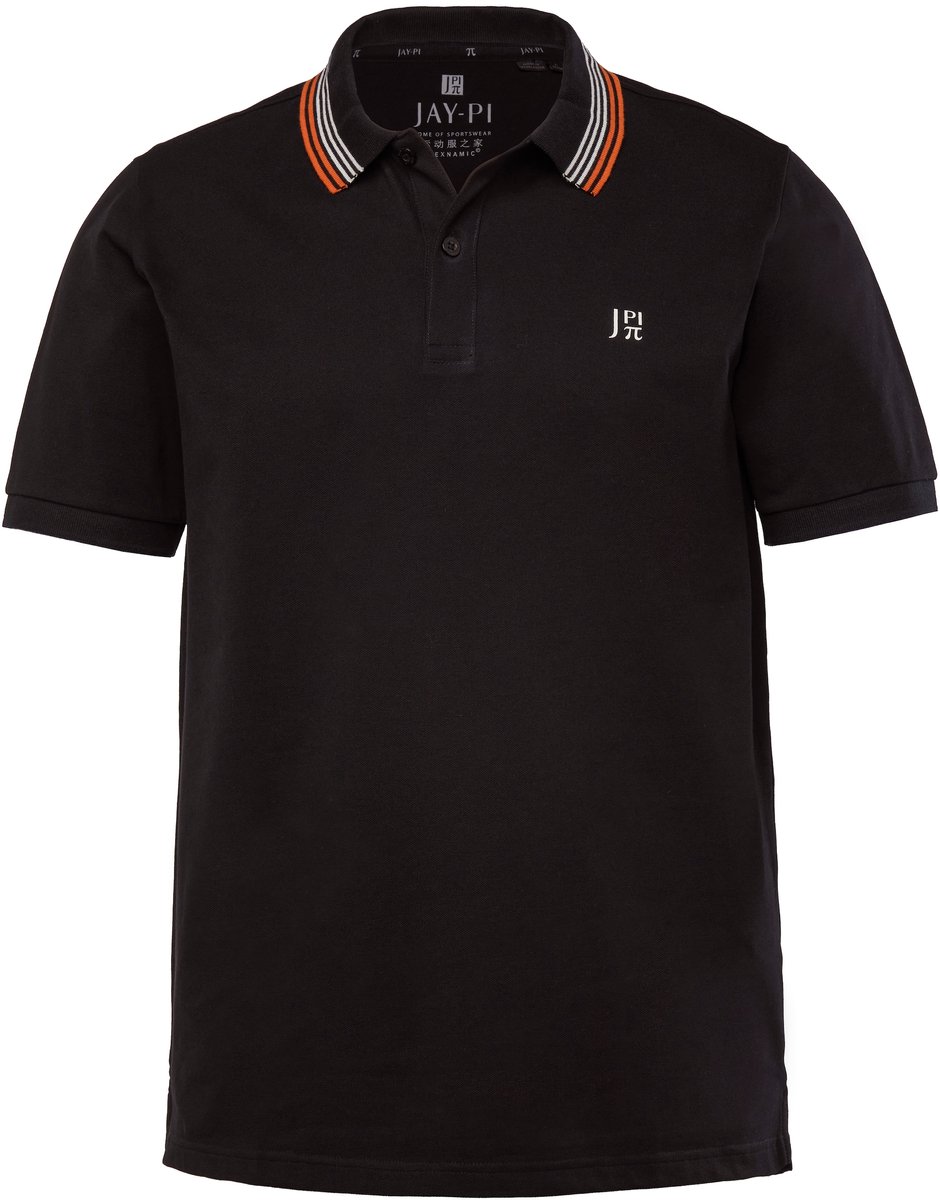 JAY-PI - Heren - Poloshirt FLEXNAMIC® outdoor halflange mouwen - Zwart - Maat XXL