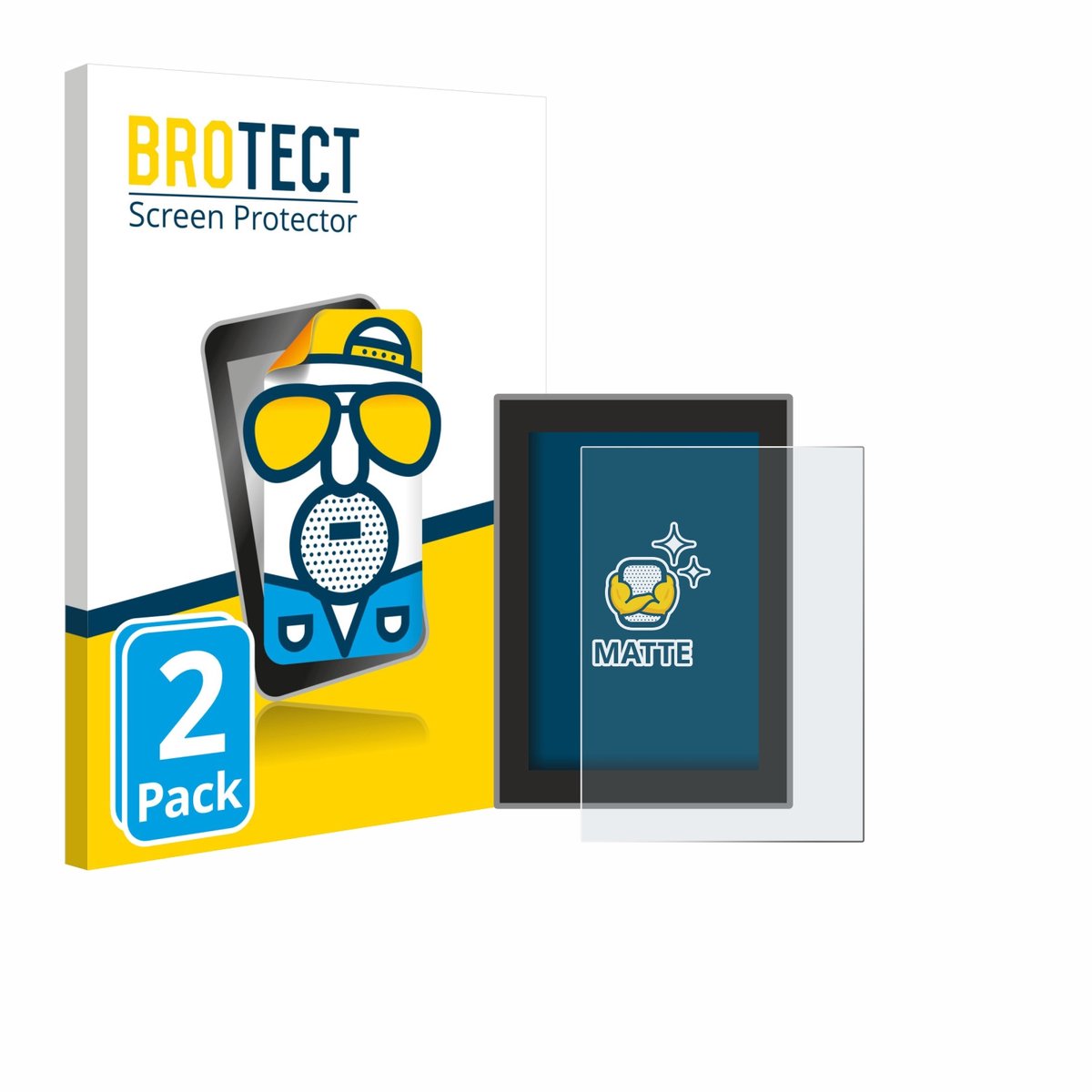 BROTECT - Screenprotector voor Volvo XC60 (2018–2024) - Folie Beschermfolie matte 2 Stuks