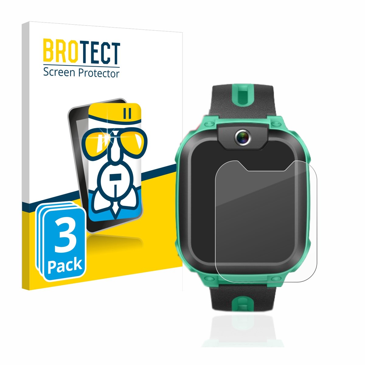 Screenprotector 3 Stuks voor Imoo Watch Phone Z1 Beschermglas transparant