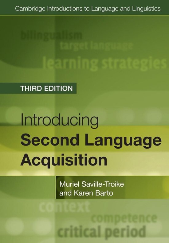 Introducing Second Language Acquisition - cover