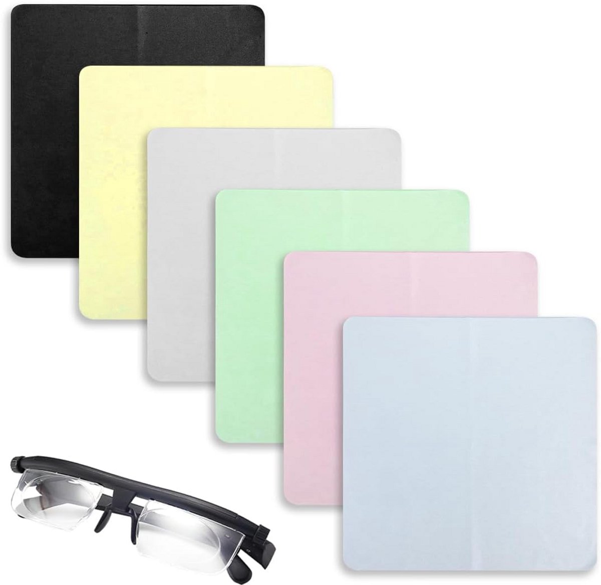 6x Microvezeldoeken Set - Extra Zachte Poetsdoeken voor Brillen, Lenzen, Tablets en Schermen