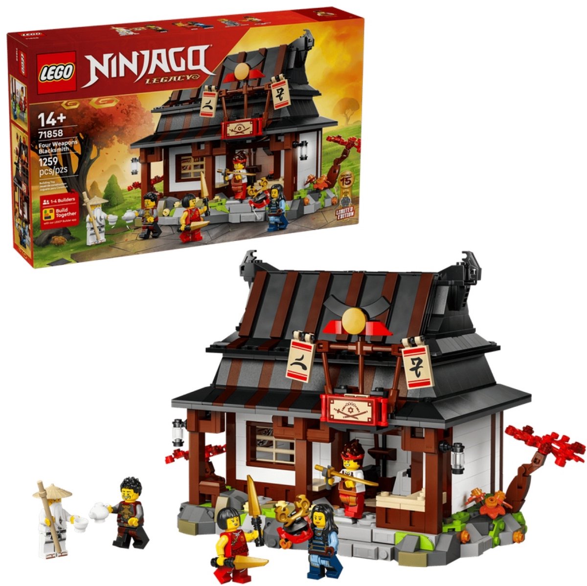 LEGO NINJAGO 15-jarig Jubileum: Smederij De Vier Wapens Bouwpakket voor Kinderen en Volwassenen 71858 — afbeelding 21