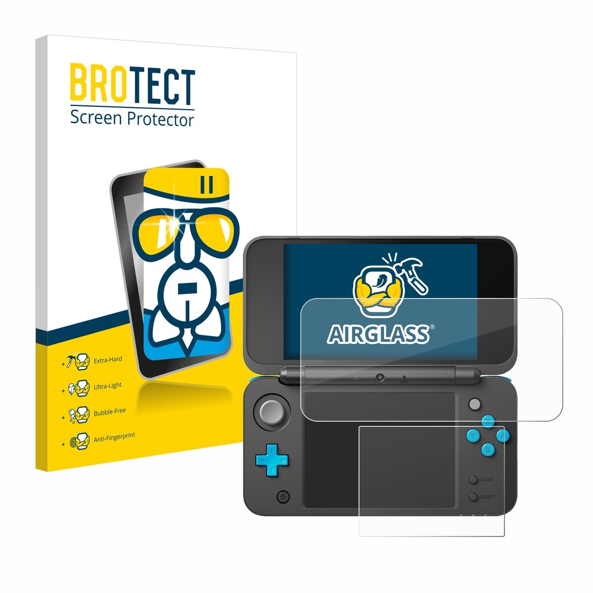 Screenprotector voor New Nintendo 2DS XL Beschermglas transparant
