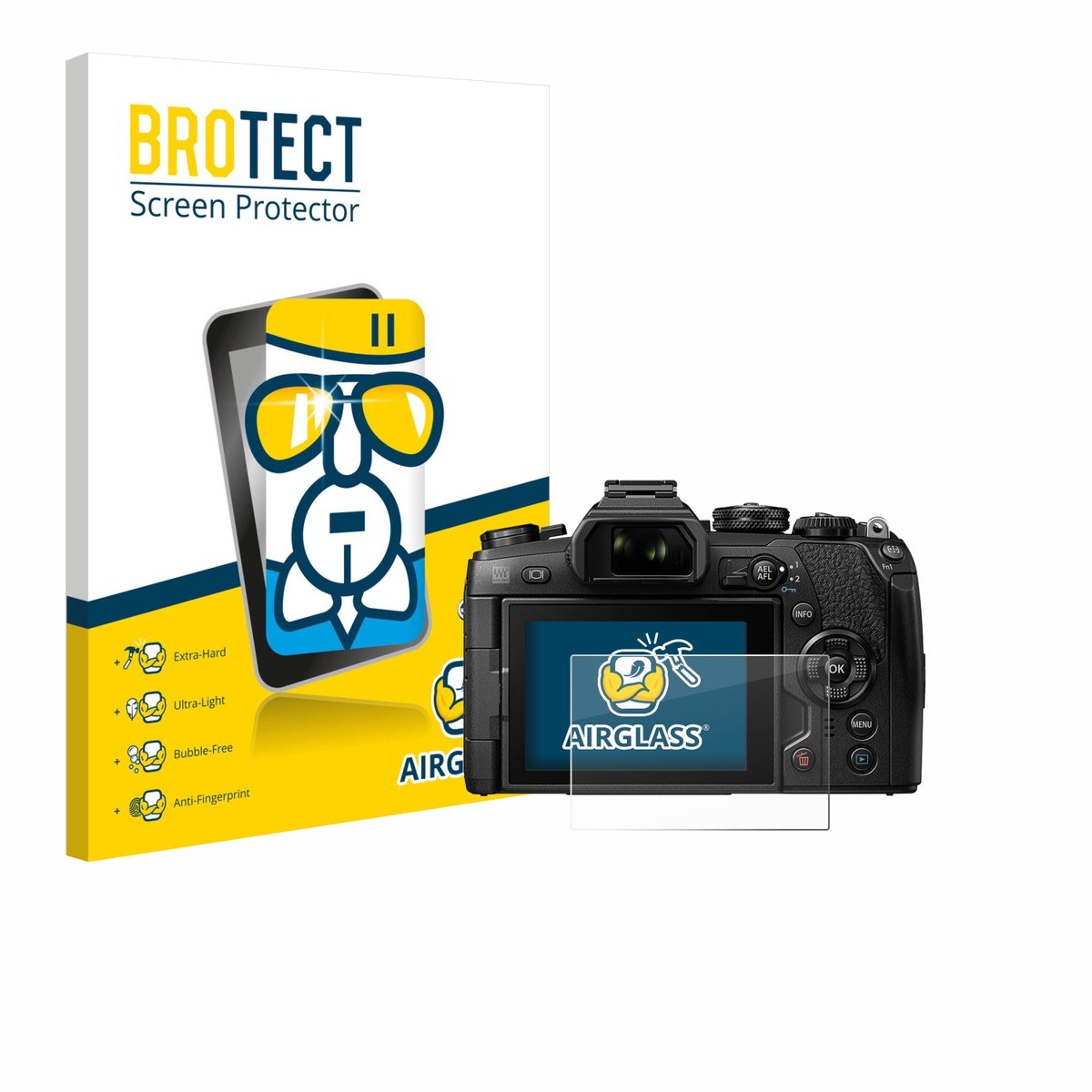 Screenprotector voor Olympus OM-D E-M1 Mark II / Mark III Beschermglas transparant