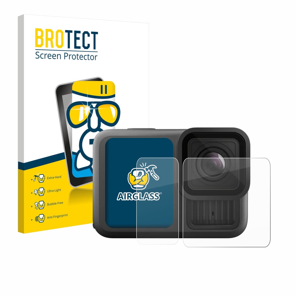 Screenprotector voor GoPro Hero 13 Black Ultra Wide Edition Beschermglas transparant