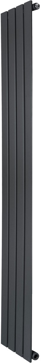 1-kolom design radiator - 1600x280 mm - grijs - vlakke panelen