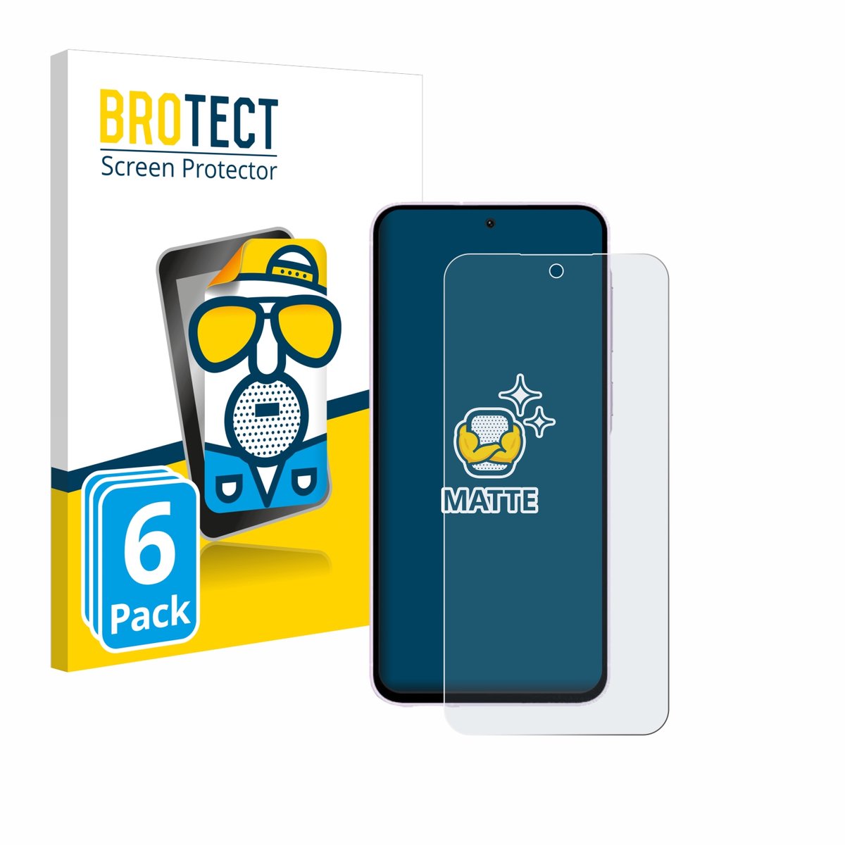 BROTECT - Screenprotector voor Samsung Galaxy A56 5G - Folie Beschermfolie matte 6 Stuks