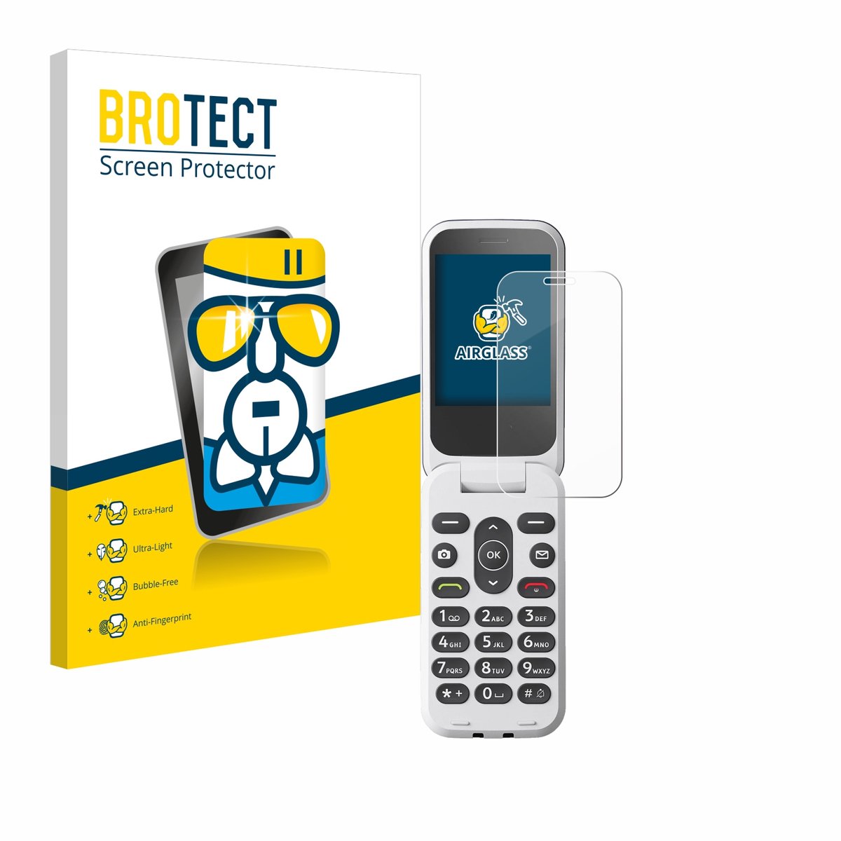 Screenprotector voor Doro 2820 Beschermglas transparant
