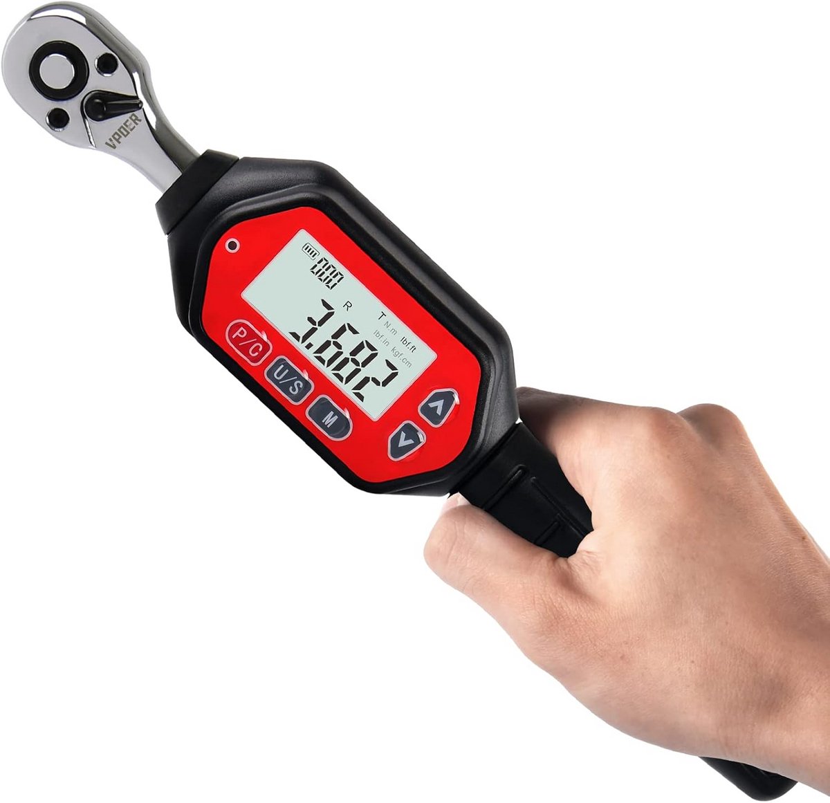 Digitale momentsleutel 1/4" aandrijving (0.3-10 Nm) met zoemer en LED, gekalibreerd