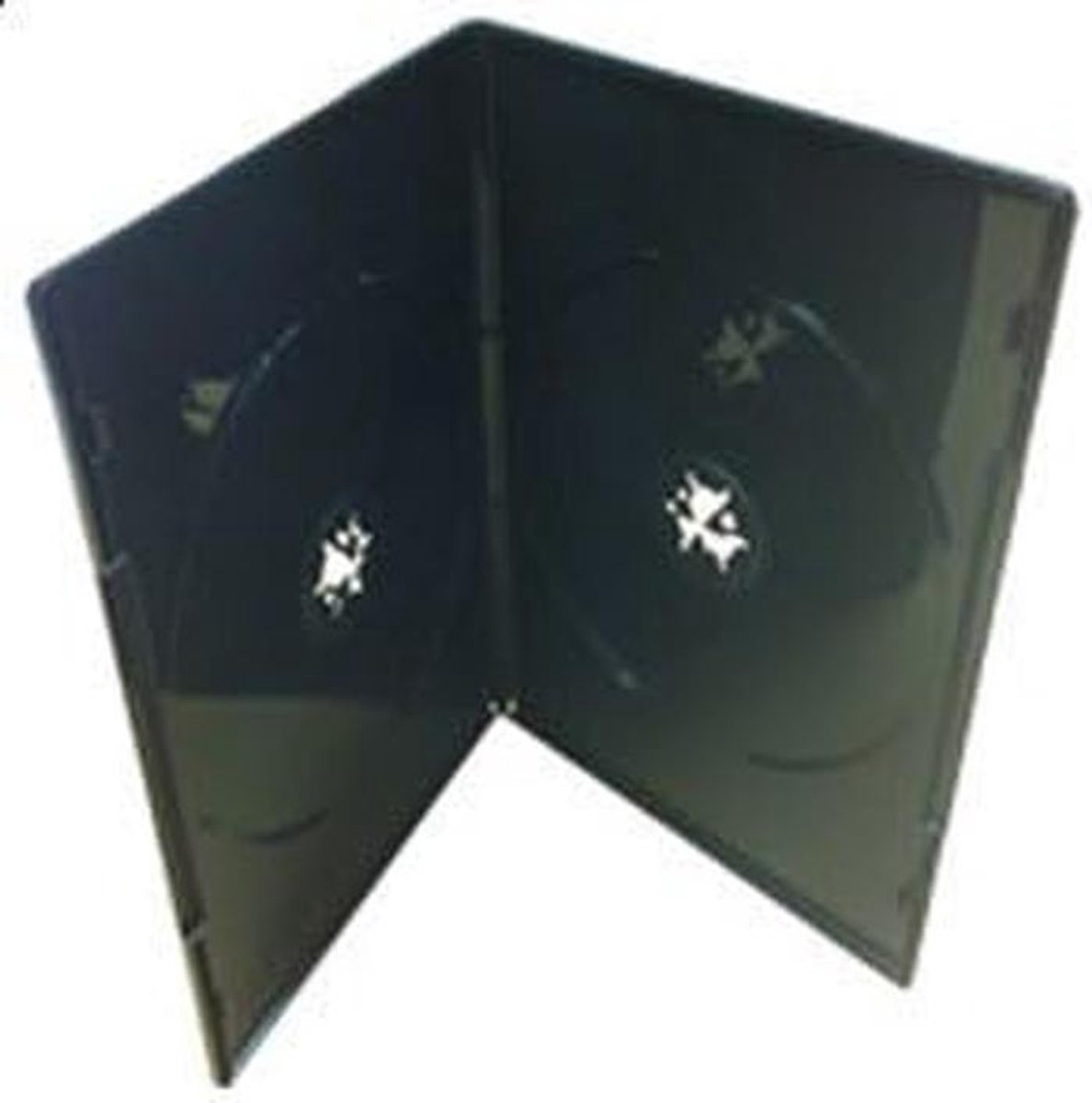 Dubbele DVD Hoezen 7mm Zwart - 25 Stuks Verpakking