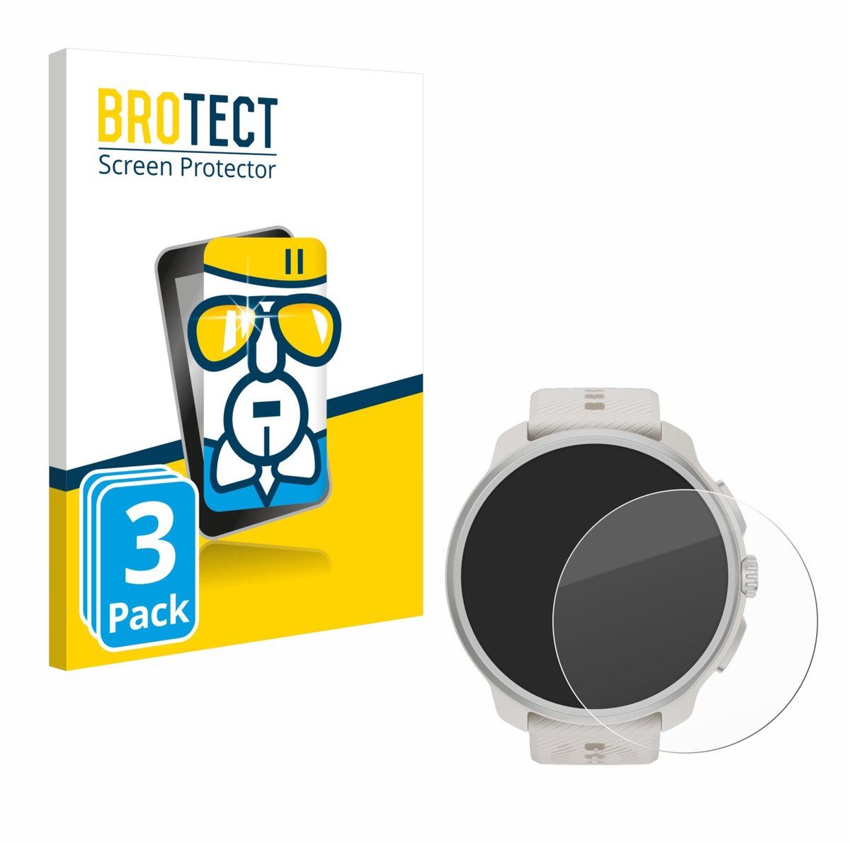 Screenprotector 3 Stuks voor Suunto Race 2 Beschermglas transparant