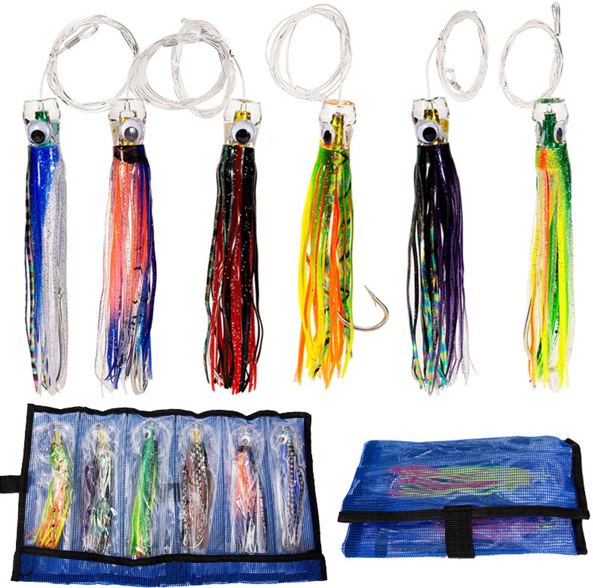 Kunstaas Set - Vis Aas - Vissen Vangen - Levensechte Acryl Kop - 6 Stuks - Mix van Zes Kleuren
