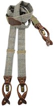 Sir Redman - Bretels - bretels Christian Tweed - beige / donkergrijs / groen / oker