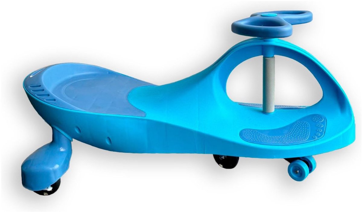 Kualitas® Kualicar loopauto Plasmacar Swingauto loopauto Didicar Blauw LED Wielen