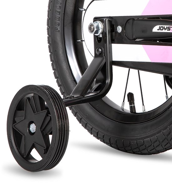 JOYSTAR New Berry Kinderfiets - 16 Inch - Voor Jongens & Meisjes (4-7 Jaar) - Inclusief Zijwieltjes - Roze - Geschikt voor buitenactiviteiten in de lente van JOYSTAR — afbeelding 4
