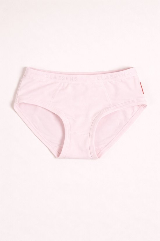 Roze slip met merknaam 'CLAESENS' in de tailleband.