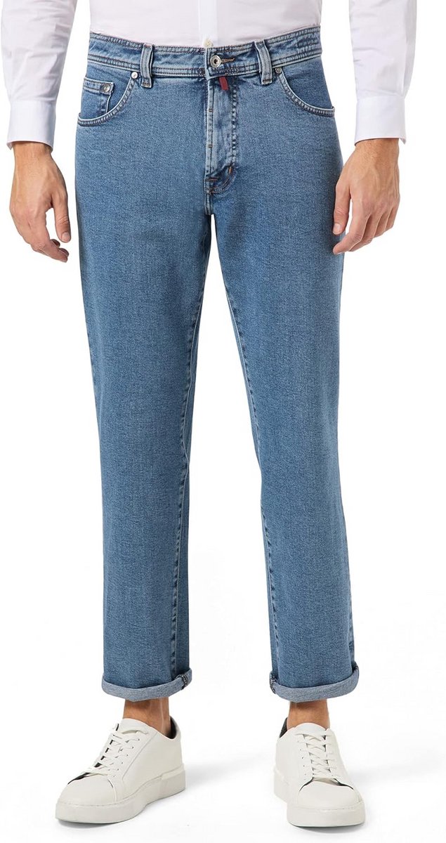 Heren Jeans Comfort Fit 5-Pocket Dijon Blauw