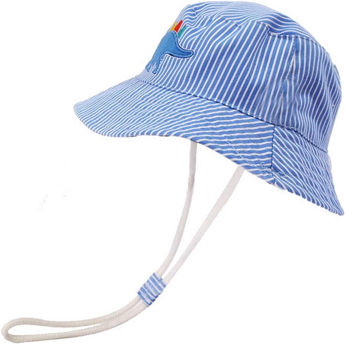 Kinder Zonnehoed Dinosaurus Blauw - UPF 50+ Zonbescherming voor Peuters en Jongens (6m - 7jr)