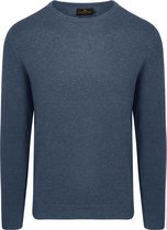 Steppin' Out Trui Merinowol Kobaltblauw - Maat XL - Heren - Pullovers