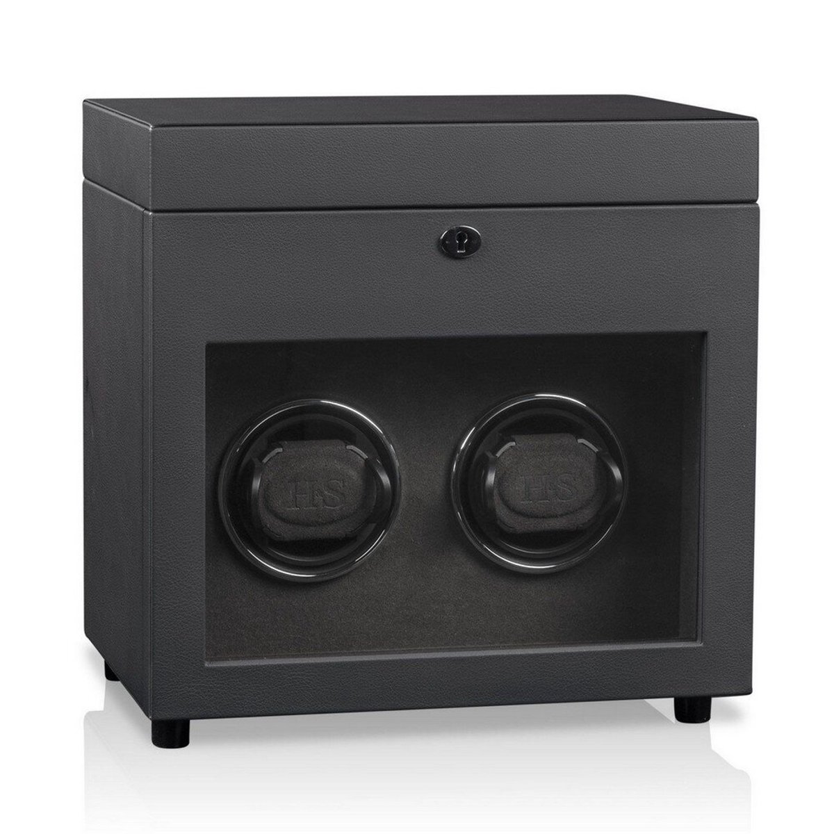 Heisse Söhne - 70019-204.142.50 - Horlogeopwinder - voor 2 Horloges - Vancouver 2+ - Antraciet Zwart