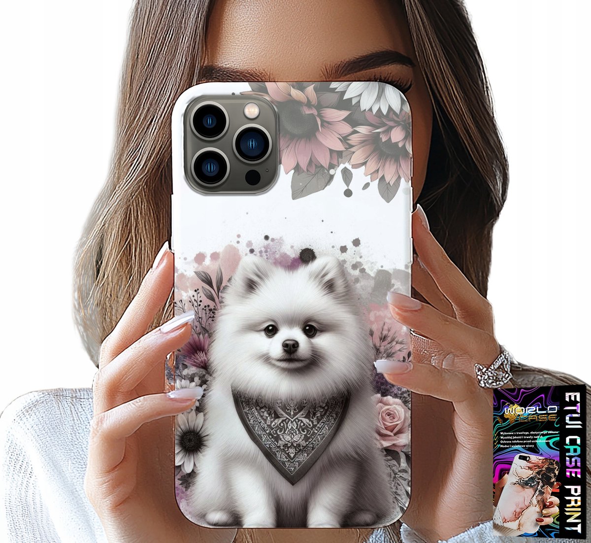 HOESJE VOOR IPHONE 12 PRO MAX - POMERANIAN, POSTER, HONDENRASSEN
