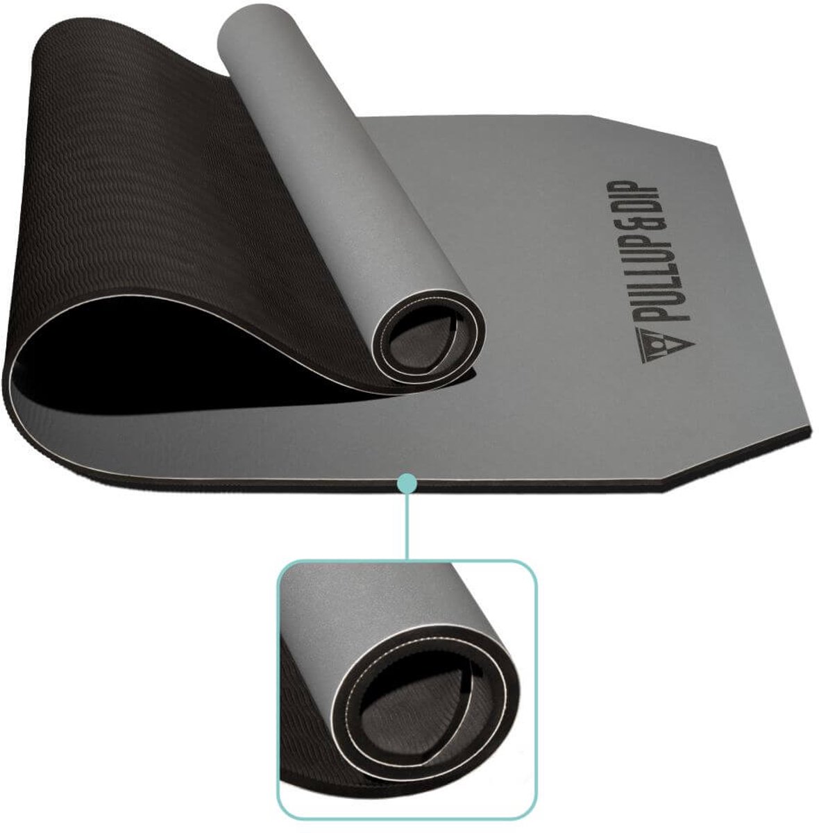 PULLUP & DIP Training - Fitnessmat Antislip - Dubbellaags Design - Optimale Demping - Milieuvriendelijk TPE