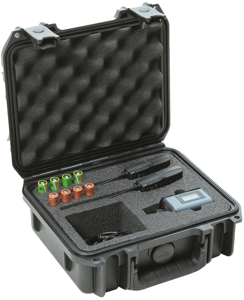 SKB - iSeries 0907-4 - Waterdichte Koffer - Zwart - Sennheiser SW Microfoon Inlay