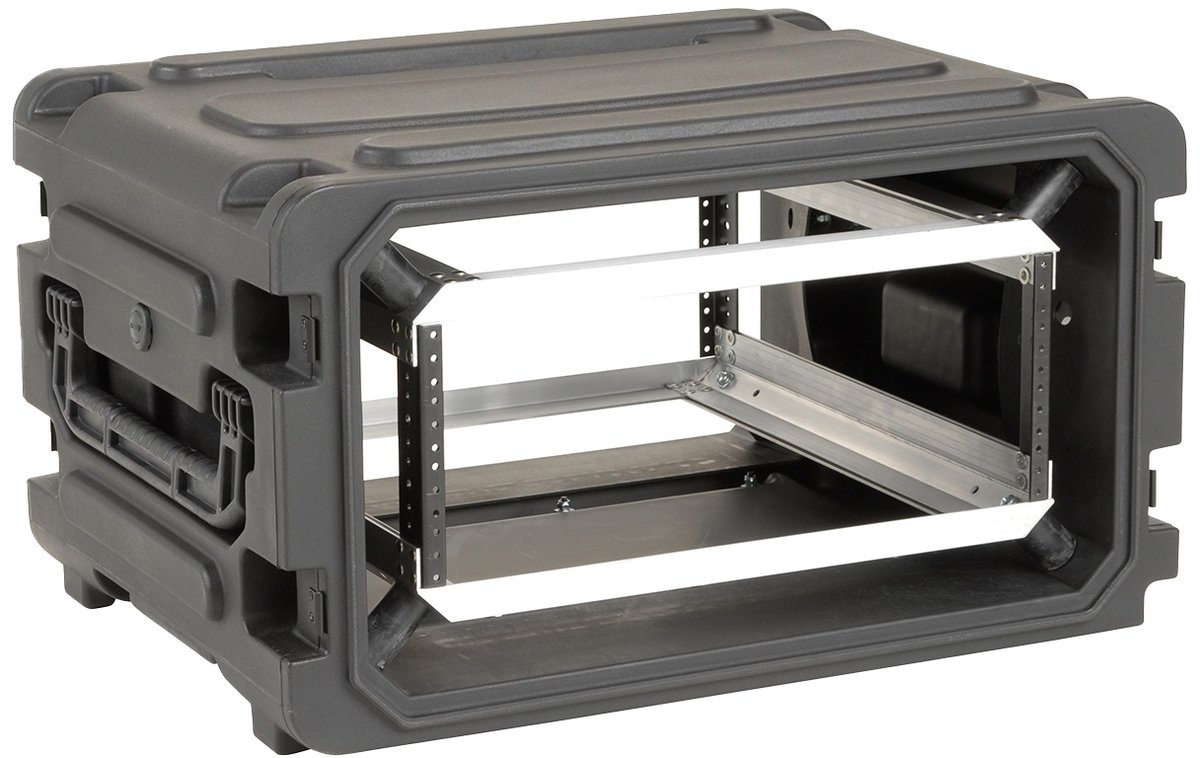 SKB - rSeries Shock Rack - 4U Rijdende Shock Rack - Zwart - 20-inch diep - met Wielen