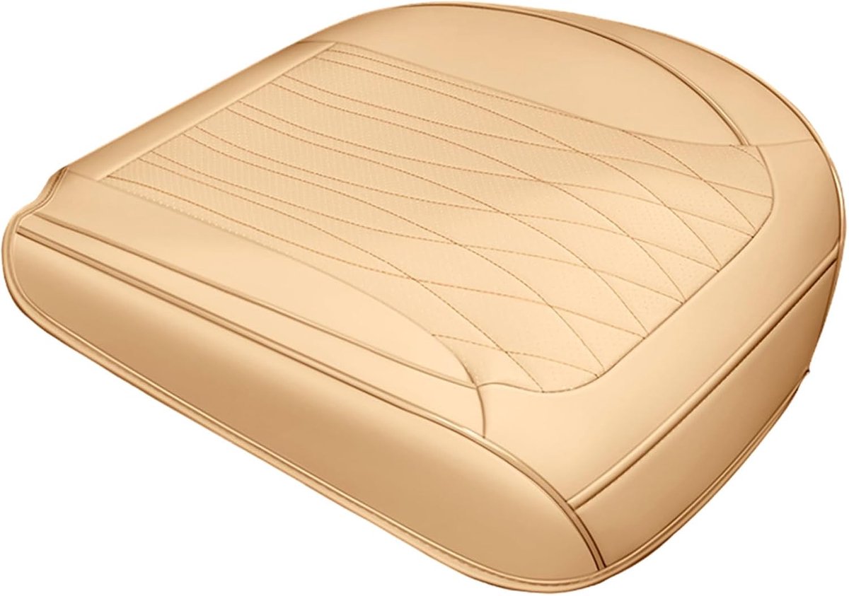 Verwarmd zitkussen - Stoelkussen comfort - Autorit ontspanning - Synthetische vezel vulling - Beige