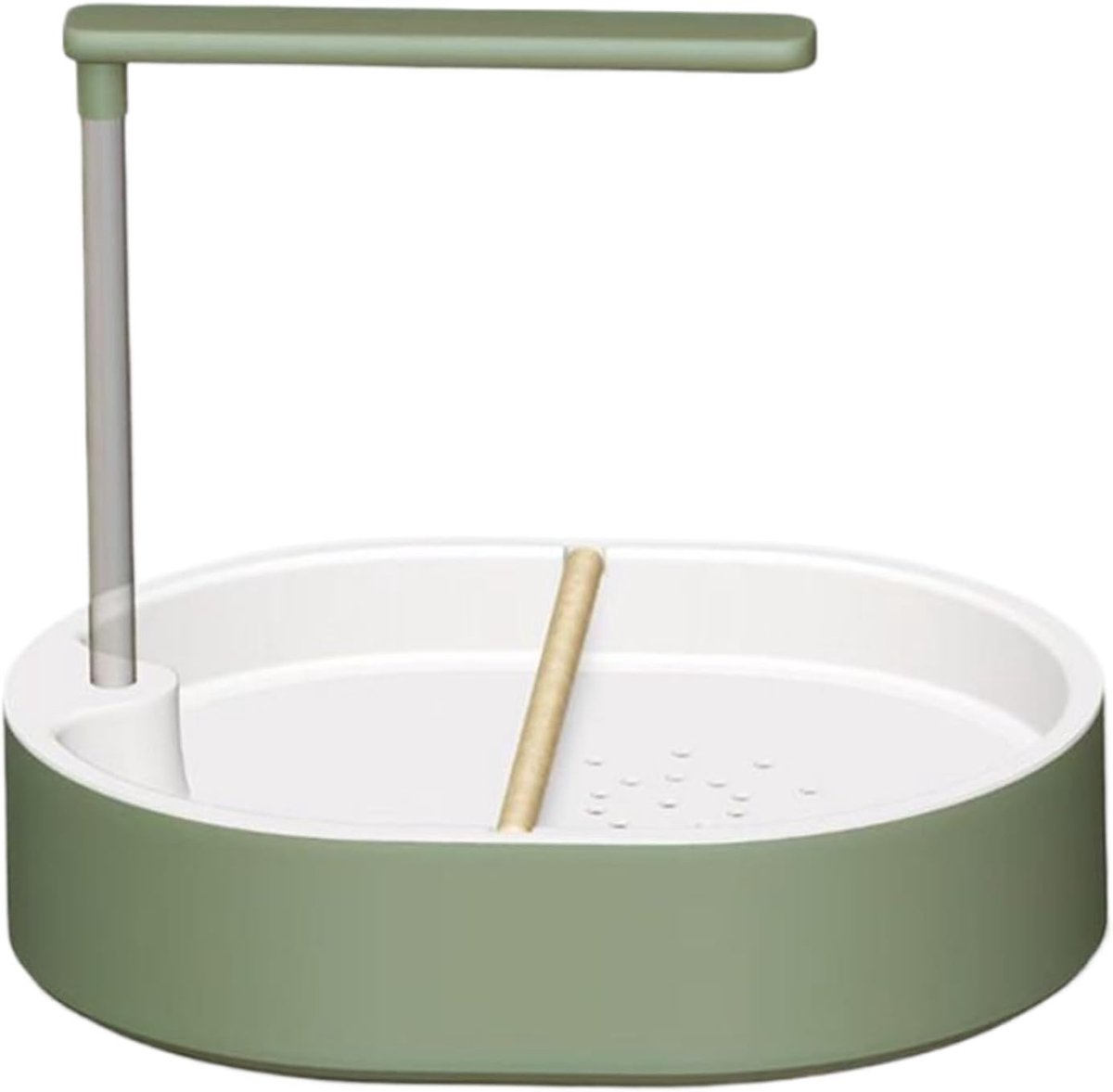Vogel Douche Bad - Vogelbad met Pomp - Vogels Laten Baden - Stromend Water - 28x31.8x25cm - Wit