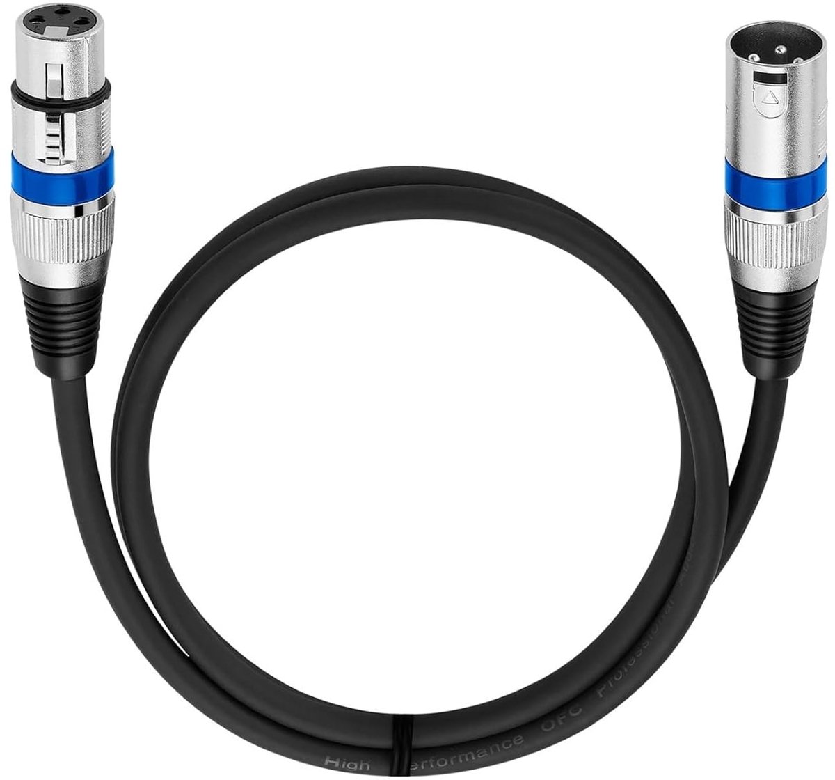 Microfoon Kabel - XLR Kabel - Muziek Opnemen - 3-polig Gebalanceerd - 10 Meter - Rode Cirkel