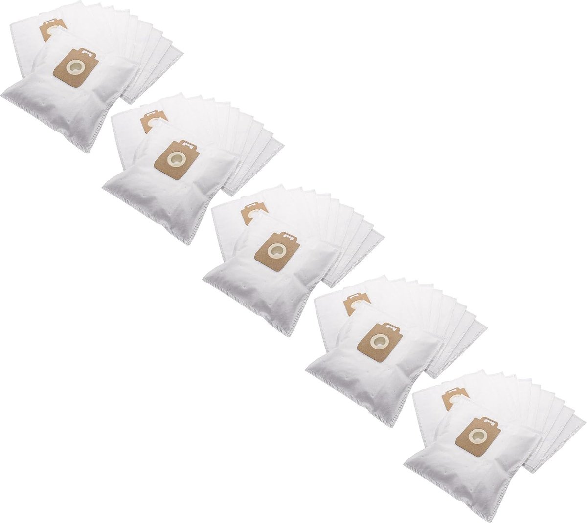 Stofzuigerzakken - Microvlies Zakken - Hygiënisch Huis - 50 Stuks Verpakking - 32x19 cm - Wit
